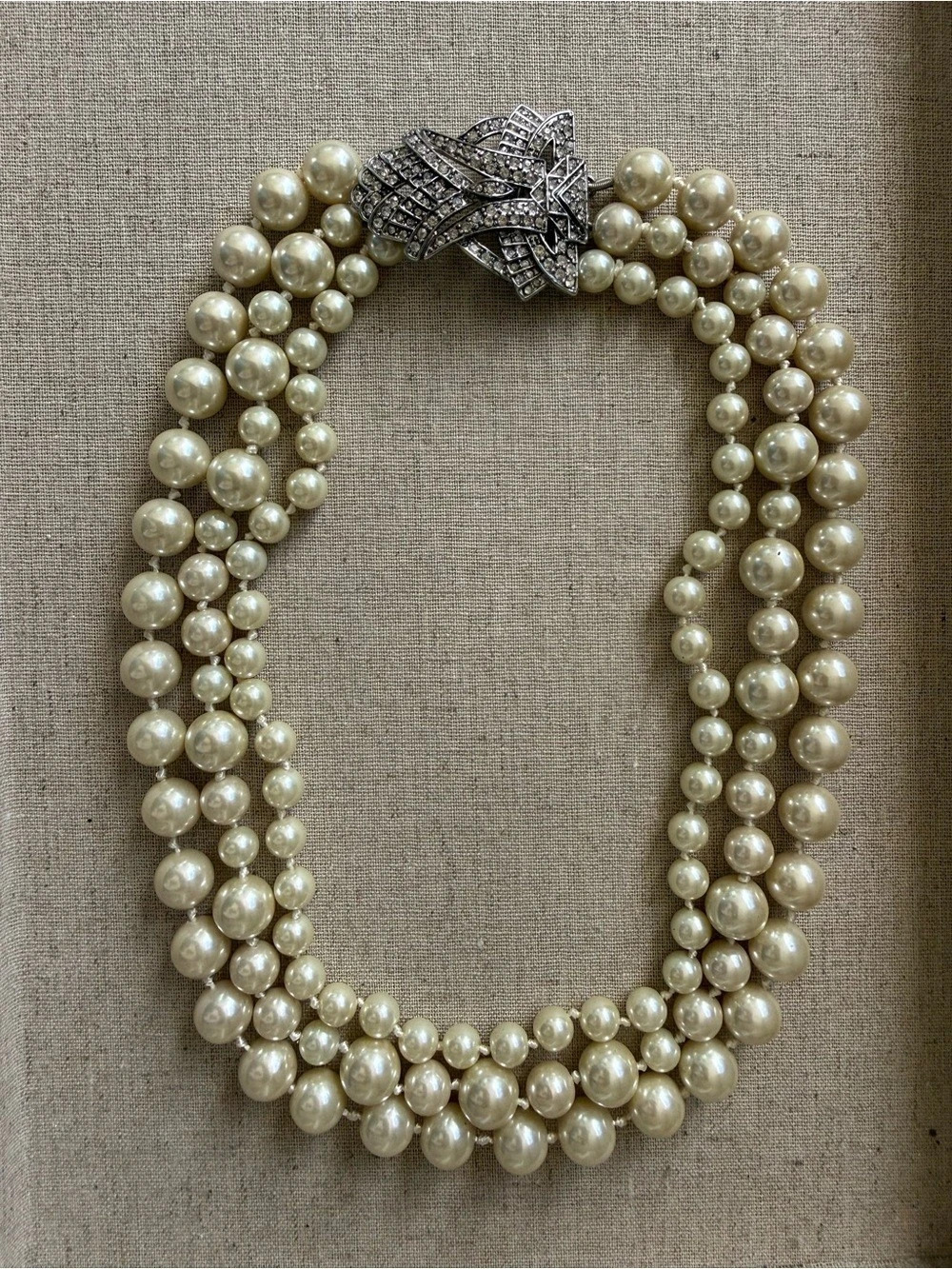 Stella & Dot Multi-Strand Pearl Necklace